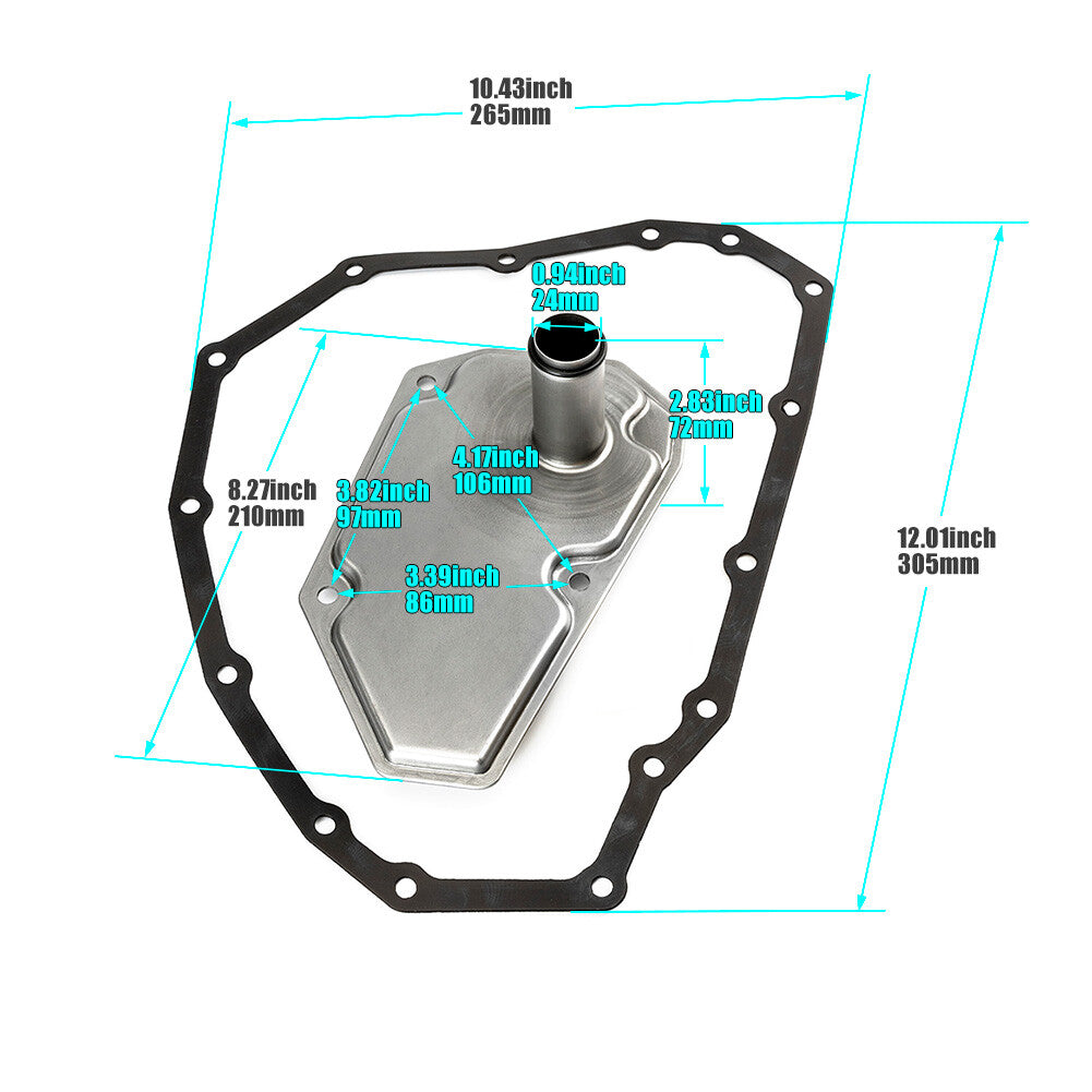Transmission oil filter with disc gasket suitable for SENTRA VERSA 2012-19 33010JF015- n