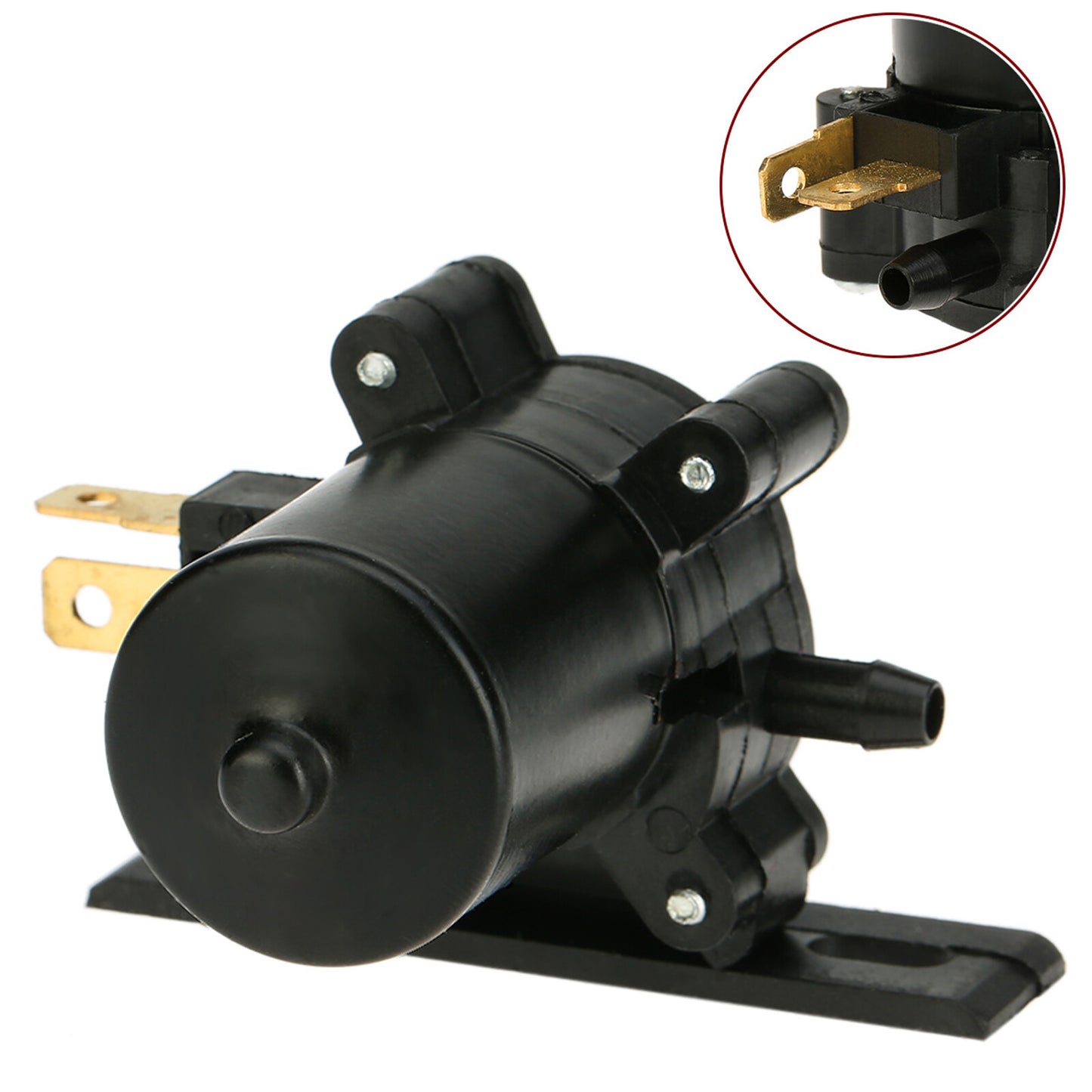 12V 2Pin Windscreen Washer Pump Windshield Wiper Washer Pump Motor SI-A0050 I2U6 Q