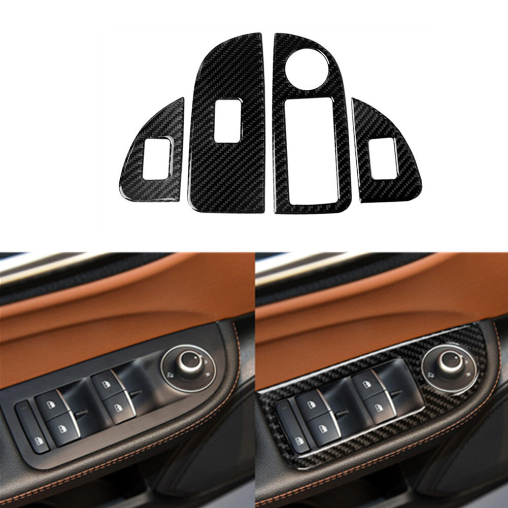 Carbon Fiber Climate Control Inner Frame Cover Trim for Chrysler 200 2011-2014 v