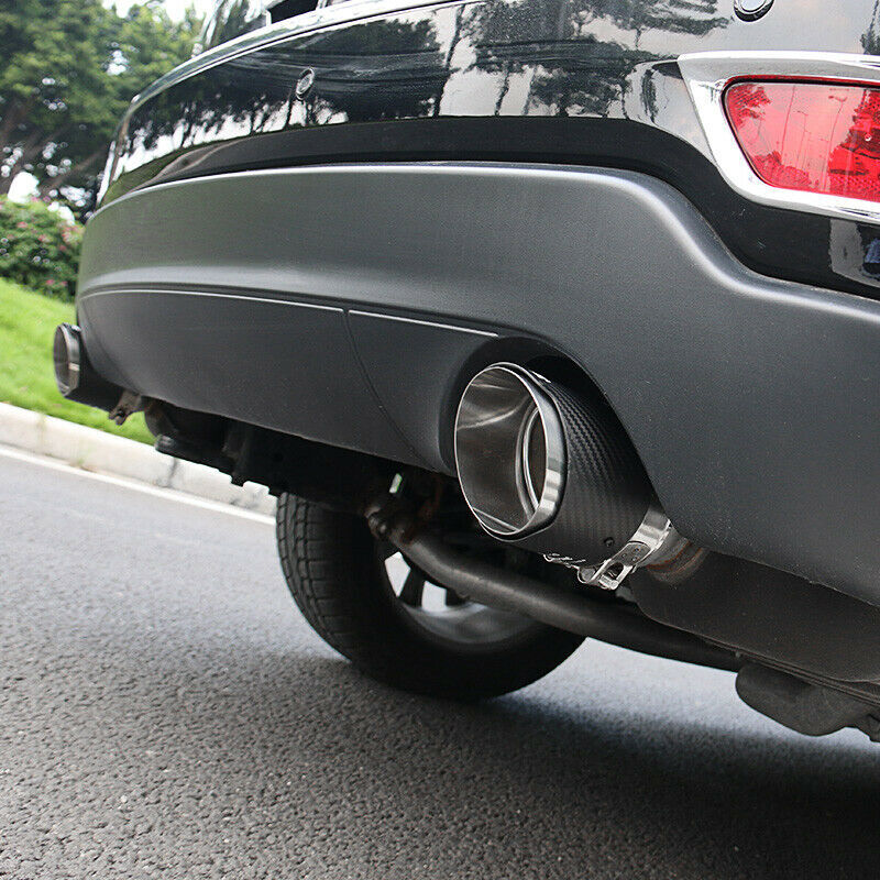 for Jeep Grand Cherokee Carbon Fiber Exhaust Muffler Tail Pipe Tip Tailpipe Trim