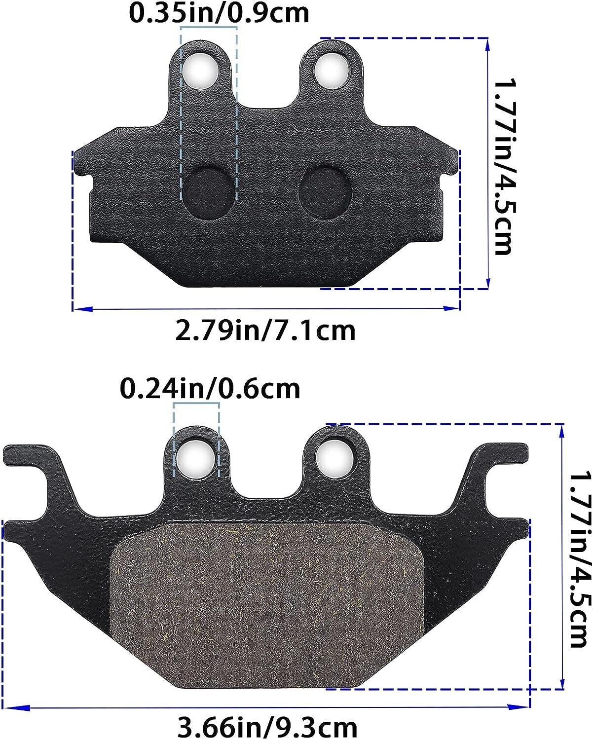 Front and Rear Semi-Metallic Brake Pads for CAN AM CAN-AM DS250 for DS 250 2007-2014