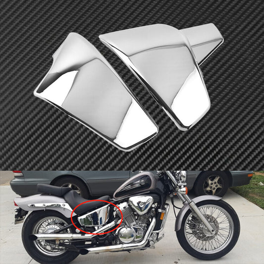 Chrome Battery Side Fairing Cover Fit For Shadow VLX 600 1999-2008 VT 600 99-07 Q