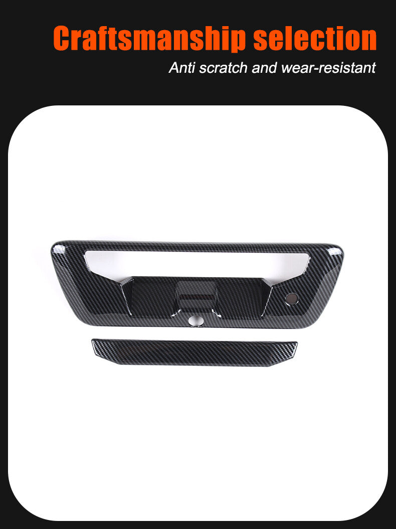 Carbon ABS tailgate and trunk handle cover for Frontier 2022+- n