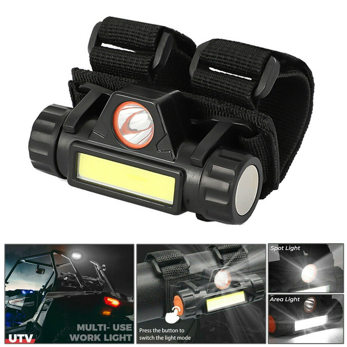 Can Am Maverick X3 Trail for Defender Roller Mount LED Dome Light for UTV All-Terrain Vehicles n