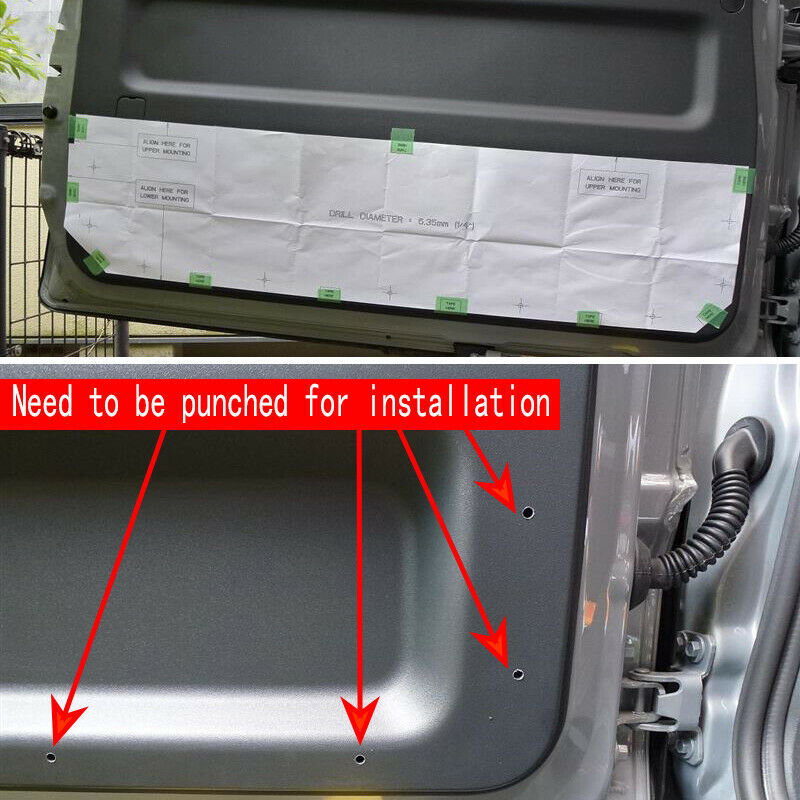 for Toyota FJ Cruiser 07-21 Rear Trunk Tail Door Toolbox Pocket Cage Storage Net