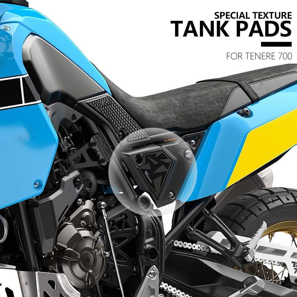 for YAMAHA Tenere700 Motorcycle Side Fuel Tank Sticker Rubber Pads Knee Traction