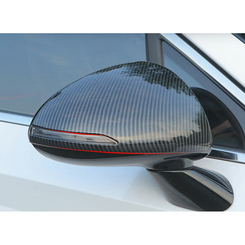 for Hyundai Sonata 2020-2023 Carbon Fiber Side Door Rearview Mirror Cover cap 2x