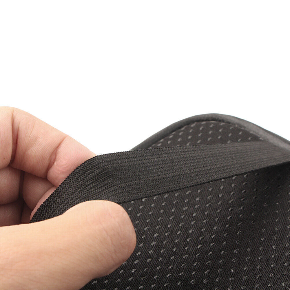 Carbon Fiber Car Armrest Cover Center Console Cushion Pad Mat Fit Q
