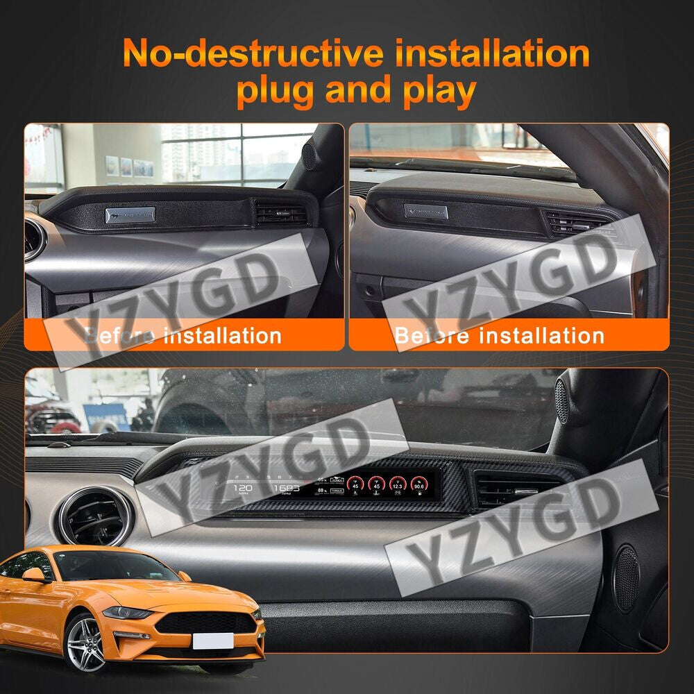 Co-pilot LCD Digital Cluster Speedometer Instrument for Ford for Mustang 2015-2023 Q