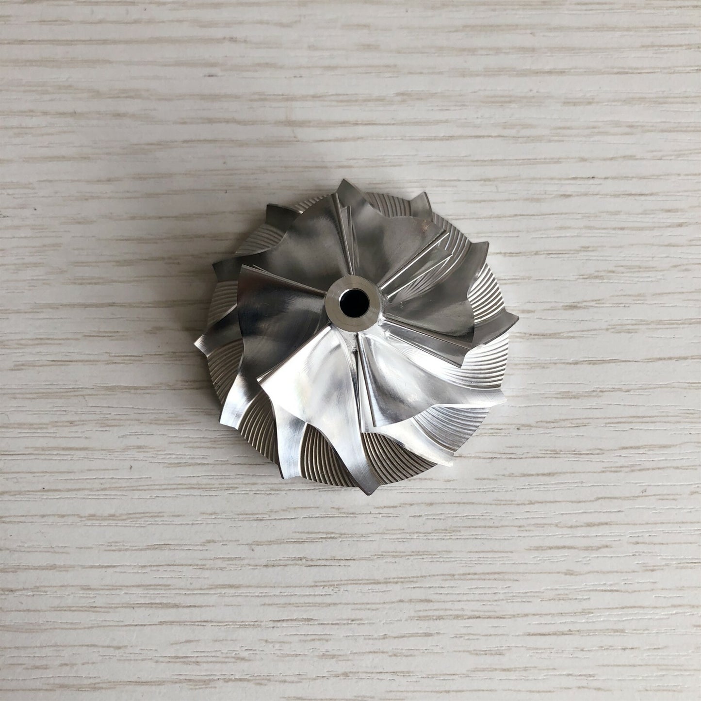 K04 39.30/56.08 mm 6+6 Blade Performance Turbine Blank Compressor Wheel