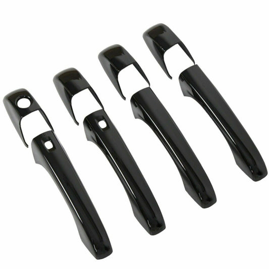 for Jeep Grand Cherokee 2011+ Exterior door handle trim cover, glossy black finish. n