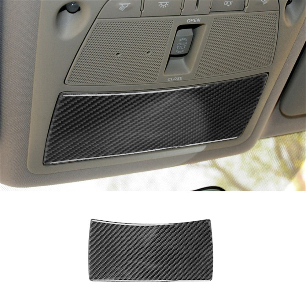 Red Carbon Fiber Center Console Left Side Cover Trim For Explorer 2020-2023 v