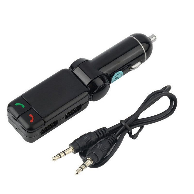 Car Phone Handsfree Wireless Bluetooth USB Charger FM Transmitter MP3 Player LCD