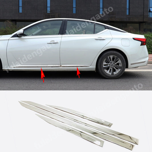 Fit for Nissan Teana Altima 2019-2022 Chrome Body Door Side Molding Cover Trim