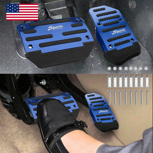 Blue car anti-slip automatic gas brake pedal cover accessory universal