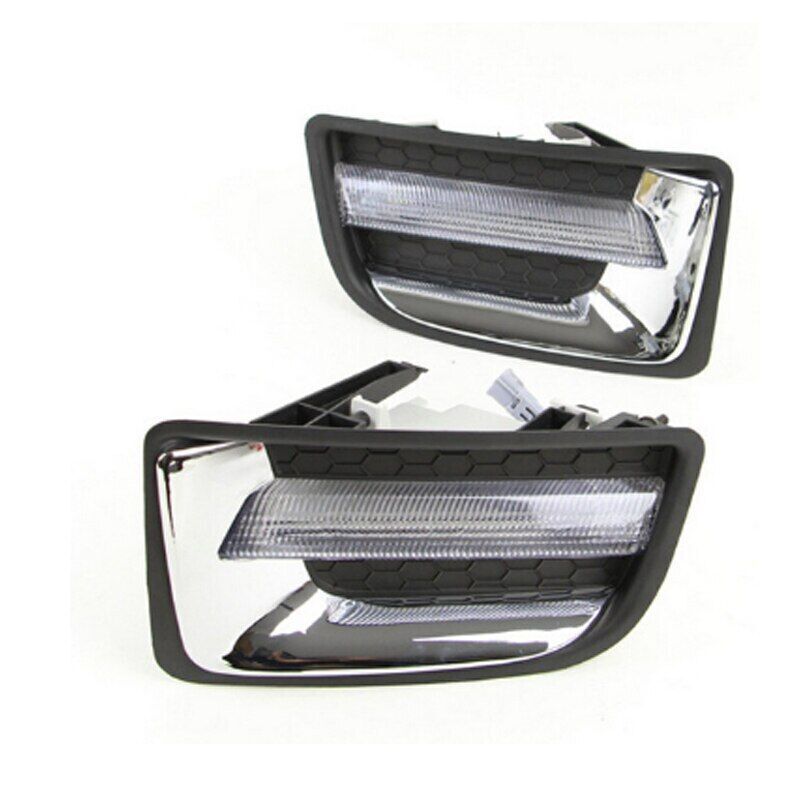 Pair LED DRL Daytime Running Lights Fog Light for ISUZU D-MAX DMAX 2014-2017