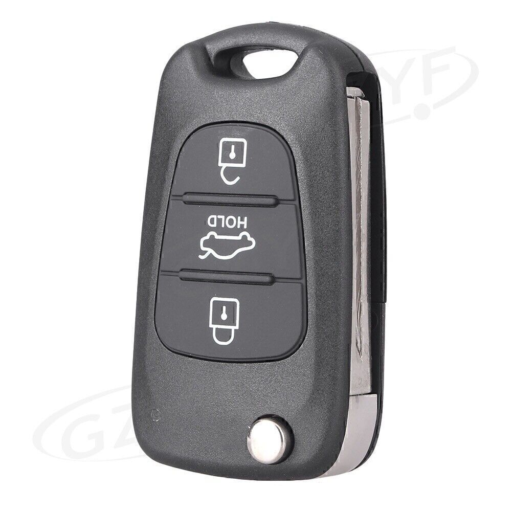 3 Button Car Flip Remote Key Shell Case Fit for KIA Rondo Sportage Soul Rio S161C