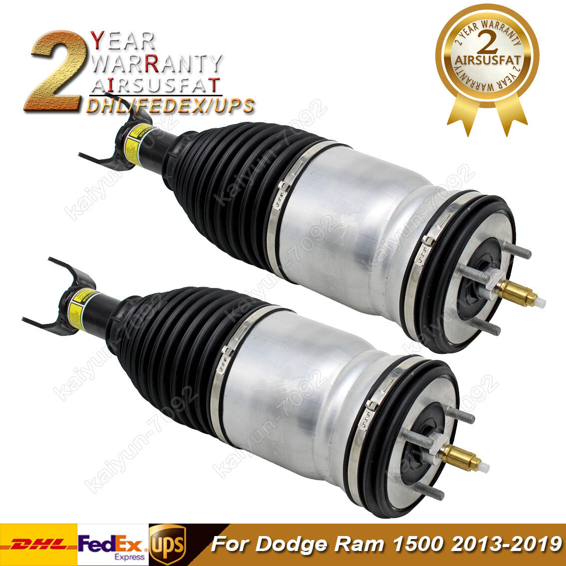 Pair for Dodge for Ram 1500 2013-2019 Front Air Suspension Shock Absorbers 4877147
