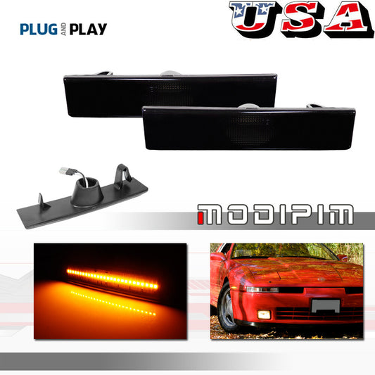 Suitable for 87-92 Supra 86-89 Celica smoked amber front marker parking light- v
