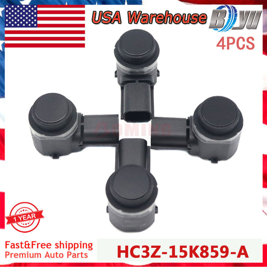 Set 4x for Ford HC3Z-15K859-A PDC Rear Reverse Parking Aid System Backup Sensor