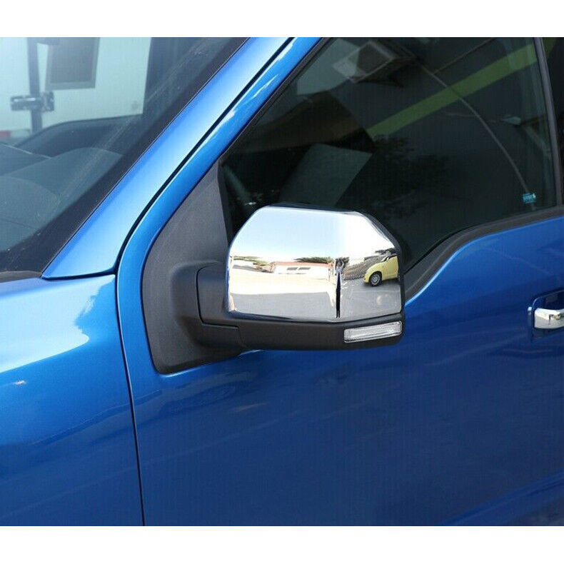 for ford  F150 F-150 2015-2020 Chrome Outside Rearview Mirrors Cover Trims Decor