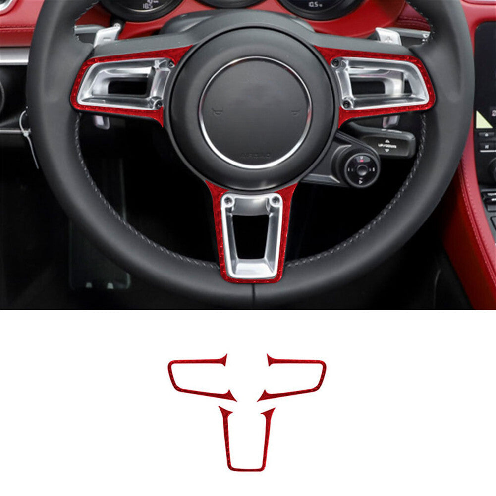 Carbon Fiber Interior Climate Control Panel Cover Trim for Fiat 500L 2014-2017 v