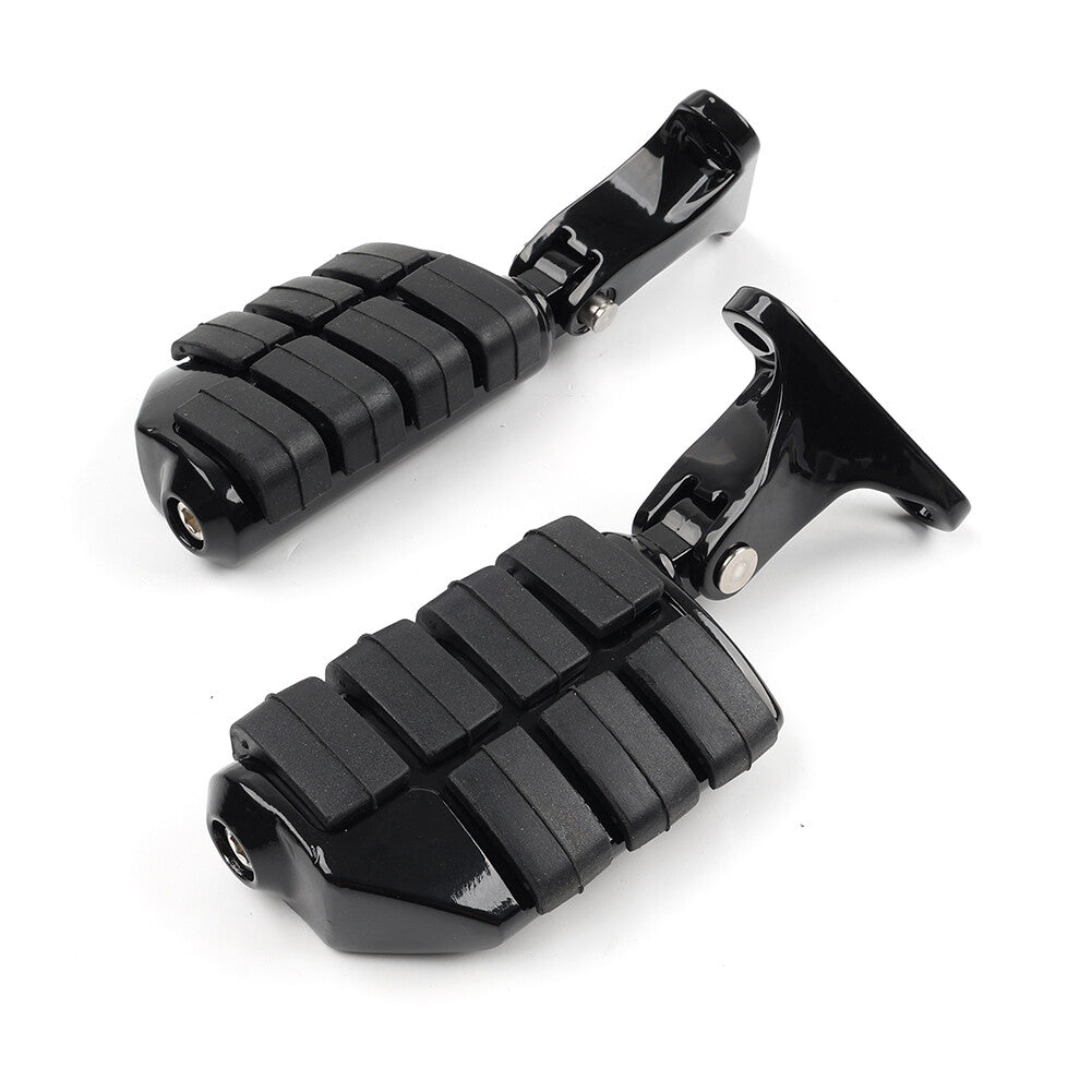 Black Rear Passenger Footpeg Mount Bracket for Harley Electra Street Glide 93+