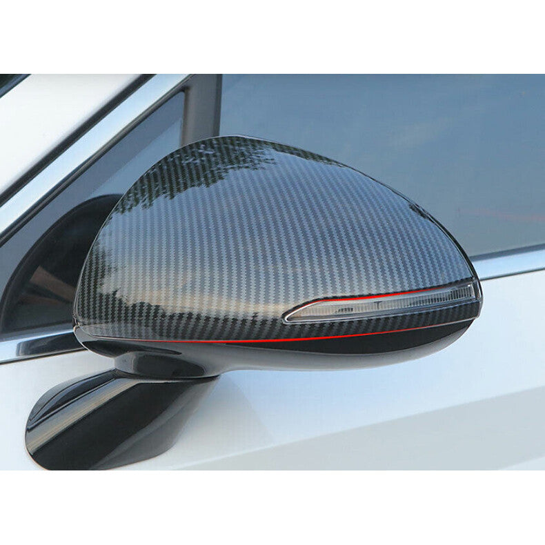 for Hyundai Sonata 2020-2023 Carbon Fiber Side Door Rearview Mirror Cover cap 2x