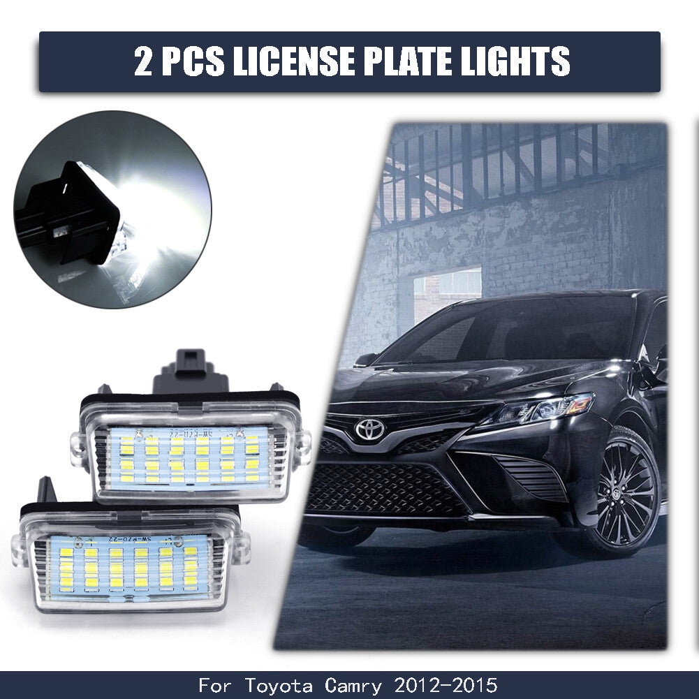 LED Number License Plate Light Lamps for Toyota for Camry 2012-2015 Yaris 2012-2014