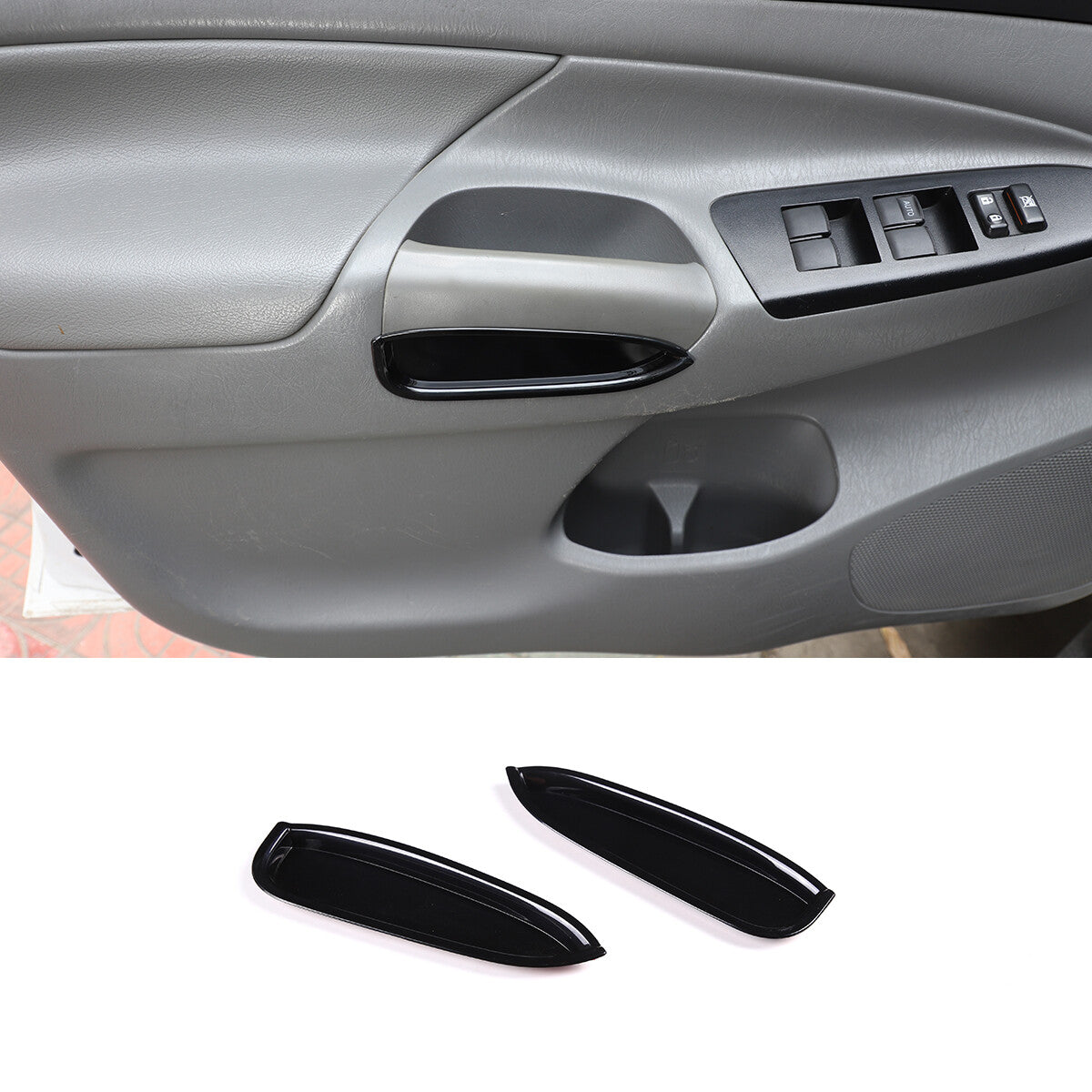 3-Piece Red Alloy AC Climate Control Knife Ring Trim for 86/Sub@ru BRZ 22-23- v