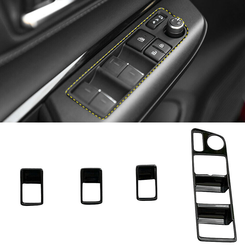 Carbon Fiber Car Console Shifter Hand Brake Cover Trim For RAV4 2006-2012 v