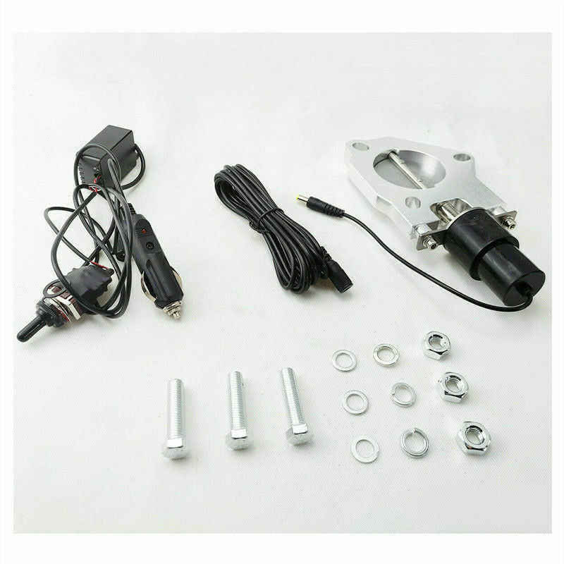 2 Electric Exhaust Valve Control Motor Stainless Headers Manual Control Switch