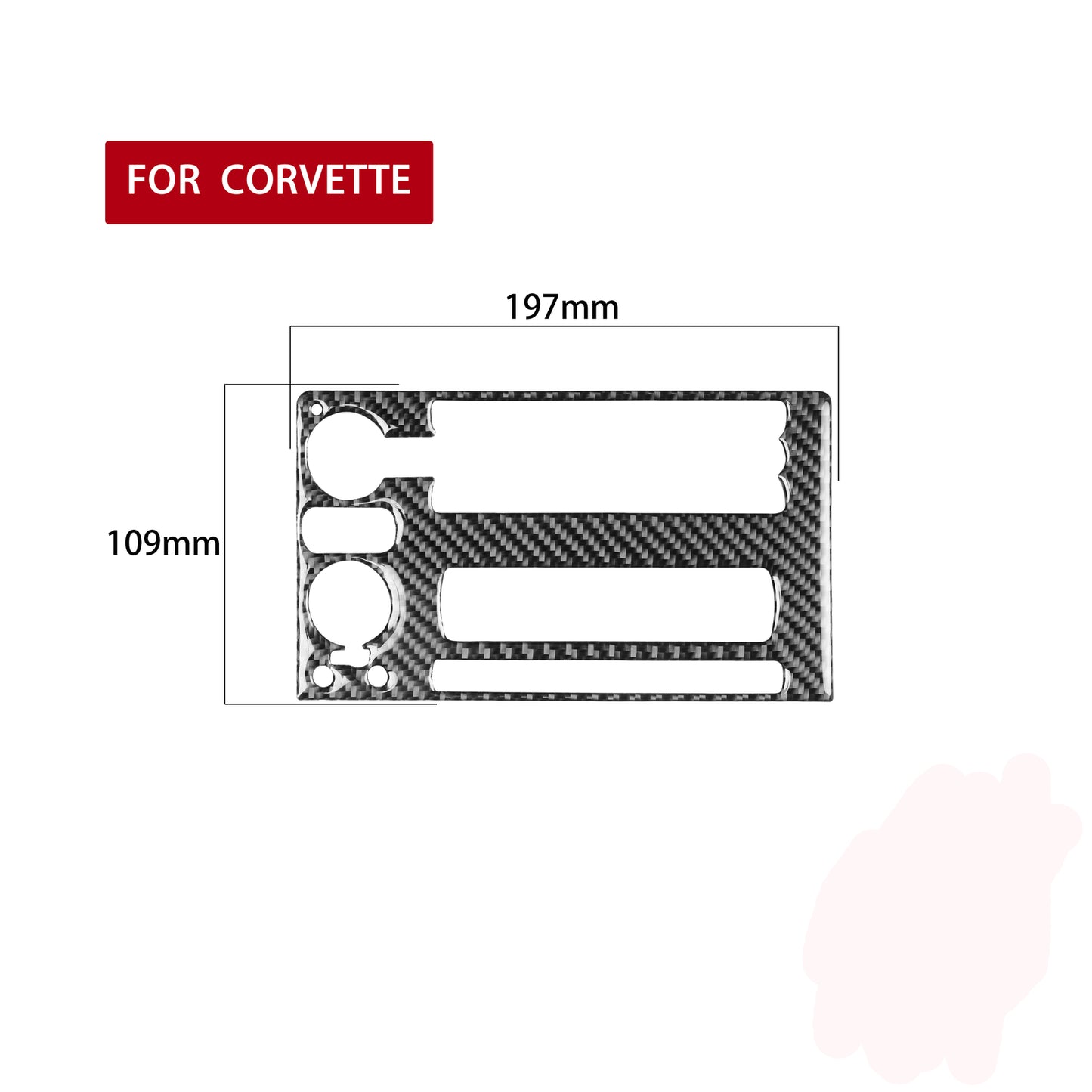Carbon Fiber Headlight Switch Panel Trim for Land Rover Discovery Sport 2015-19 v