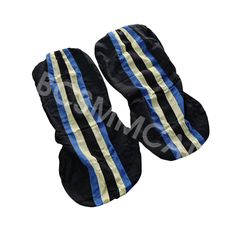 Front Car for Seat Covers Colorful Stripes Styling Chair Pad Mat W/Headrest Cover Q