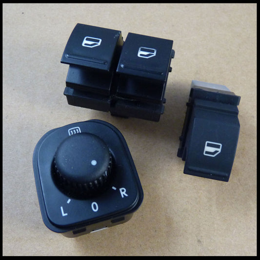 for VW for Passat B6 Eos for Golf MK 5 6 GTI for Jetta for Tiguan Mirror Window Switch Set 3 New