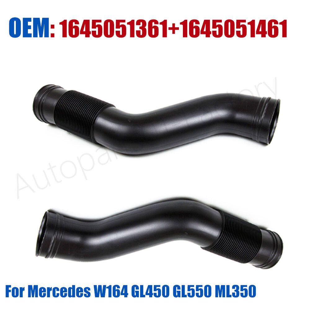 2Air Cleaner Intake Hose Left and Right for Mercedes W164 GL450 GL550 ML350