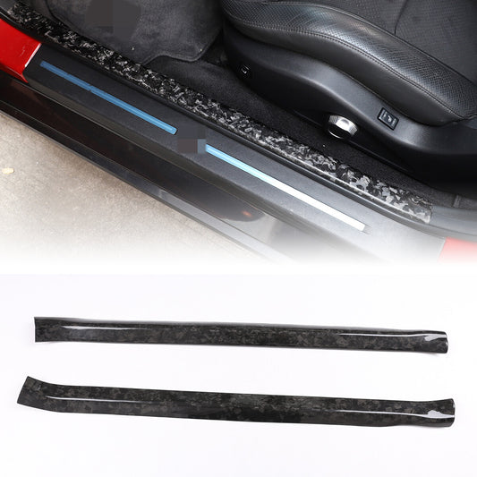 Forged carbon fiber door and window trim panels suitable for Nissan GT-R R35 2008 - 2016 2X