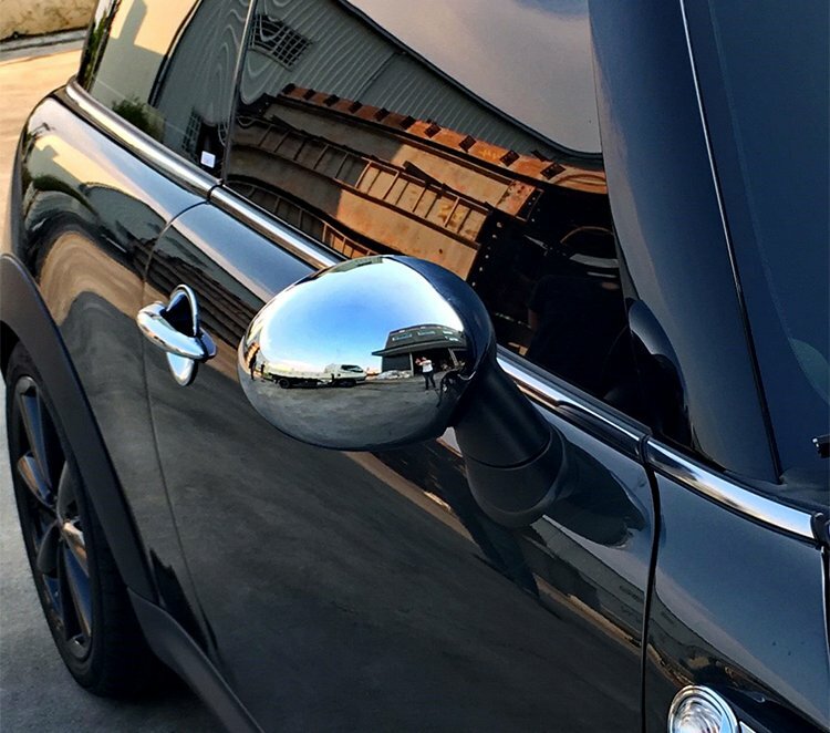 Chrome Side Door Mirror Covers for Mini Cooper R56 2006-2012 New