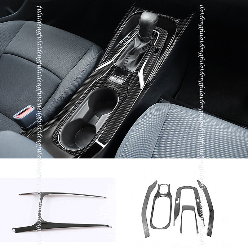 for Toyota for Corolla 2019-22 Black Titanium Central Console Gear Shift Panel Trim