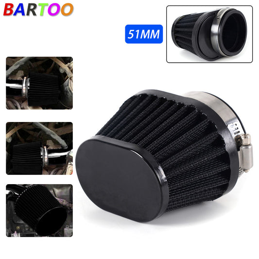 2â€?51mm Motorcycle High Flow Air Filter For Motocross Scooter Air Pods Cleaner Q