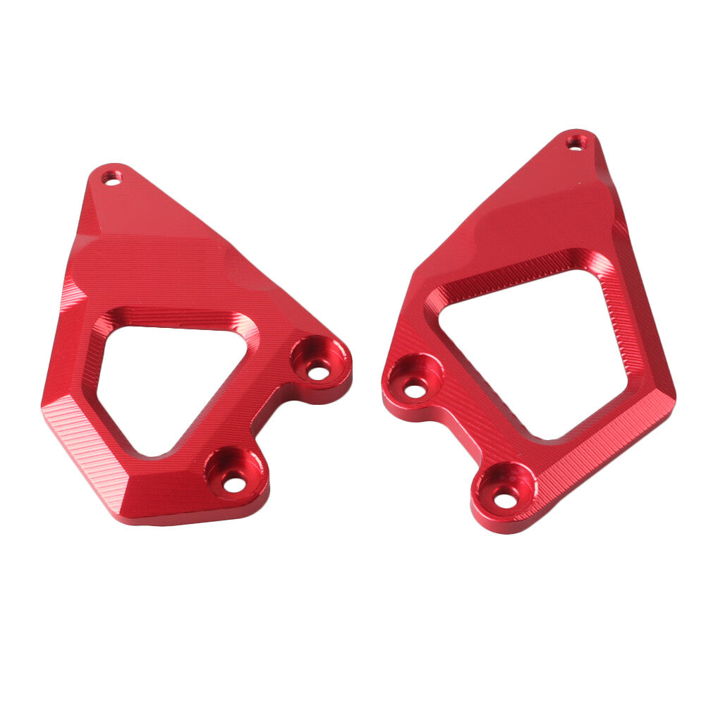 Foot Pegs Protector Heel Guard Plate Fit for BMW R1200GS 2013 - 2018 Red Motorcycle
