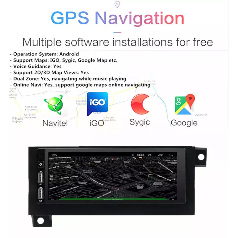 6.8-inch Android 13 stereo radio, CarPlay, GPS navigation for Chrysler for Jeep , for Dodge , and for Plymouth .