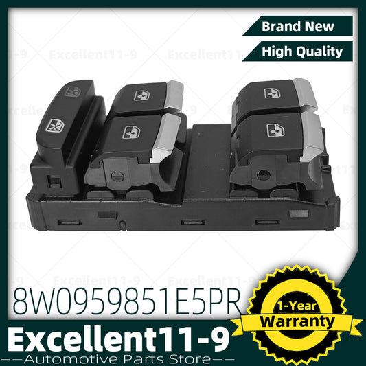 Front left main window switch 8W0959851E suitable for A4, A5, Q5, RS4, RS5- n