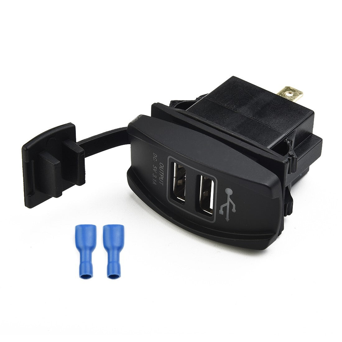 Dual USB 3.1 Power Charger Carling ARB Rocker Switch white LED Light Car Boat
