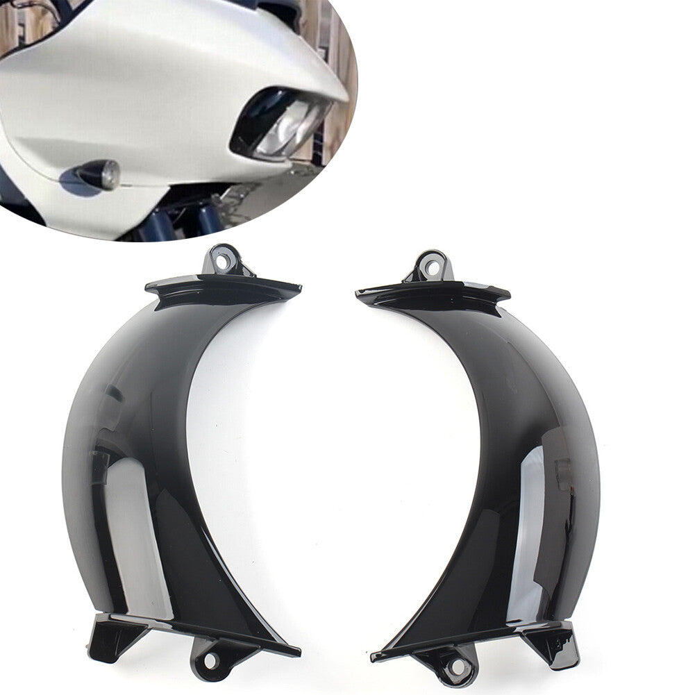 2x for Harley Road Glide FLTRX 15-23 Front Headlight Fairing Vent Block Closure