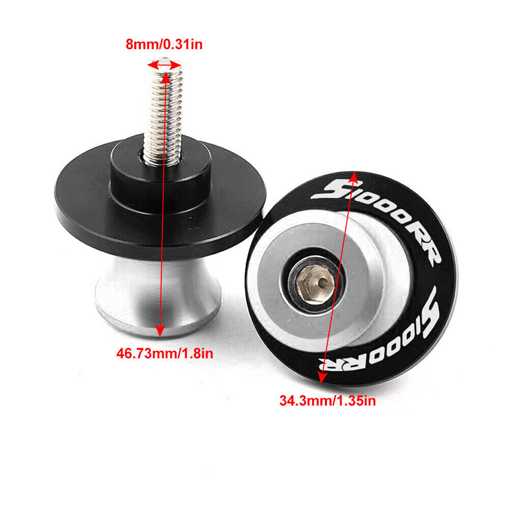 CNC Swingarm Spools Coil Slider Stand Screws M8 for BMW S1000R S1000RR 2014-2018