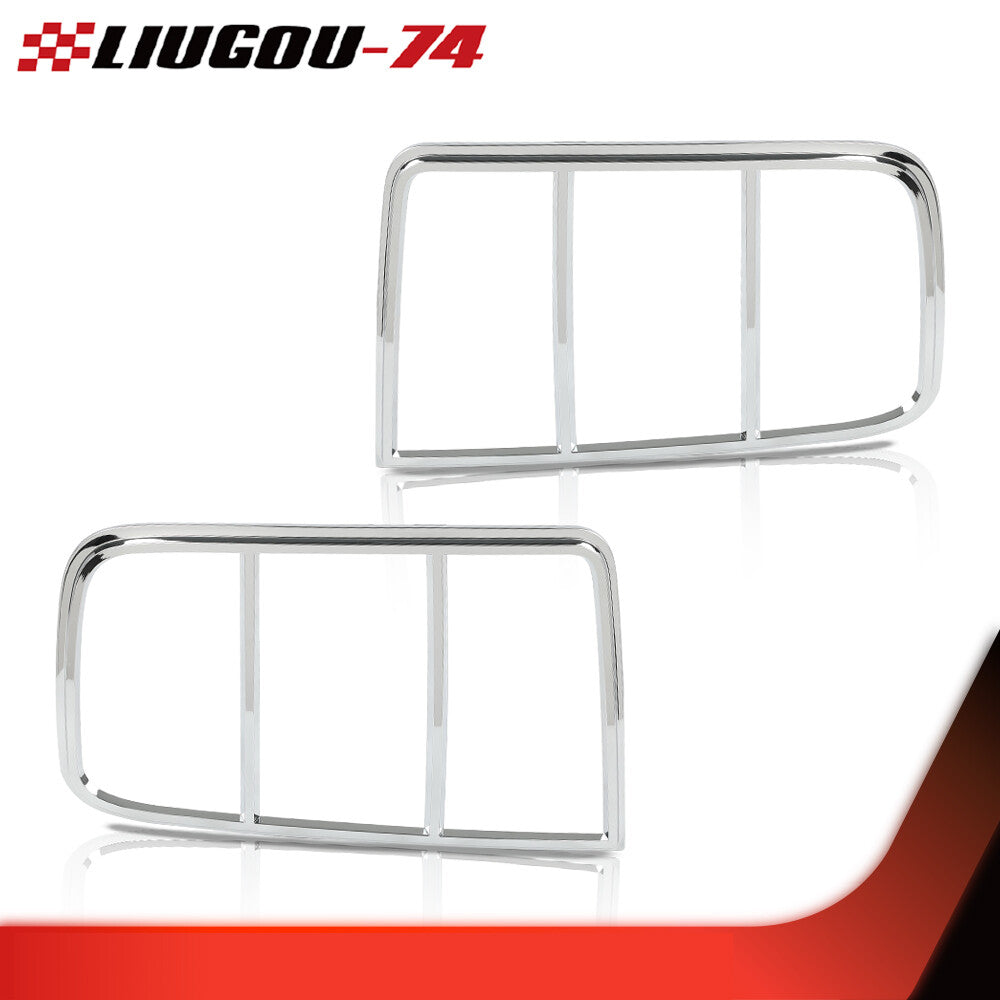 2 Pack for CHRome Tail Light Tail Light Bezel Cover Fits 05-09 for Mustang - v