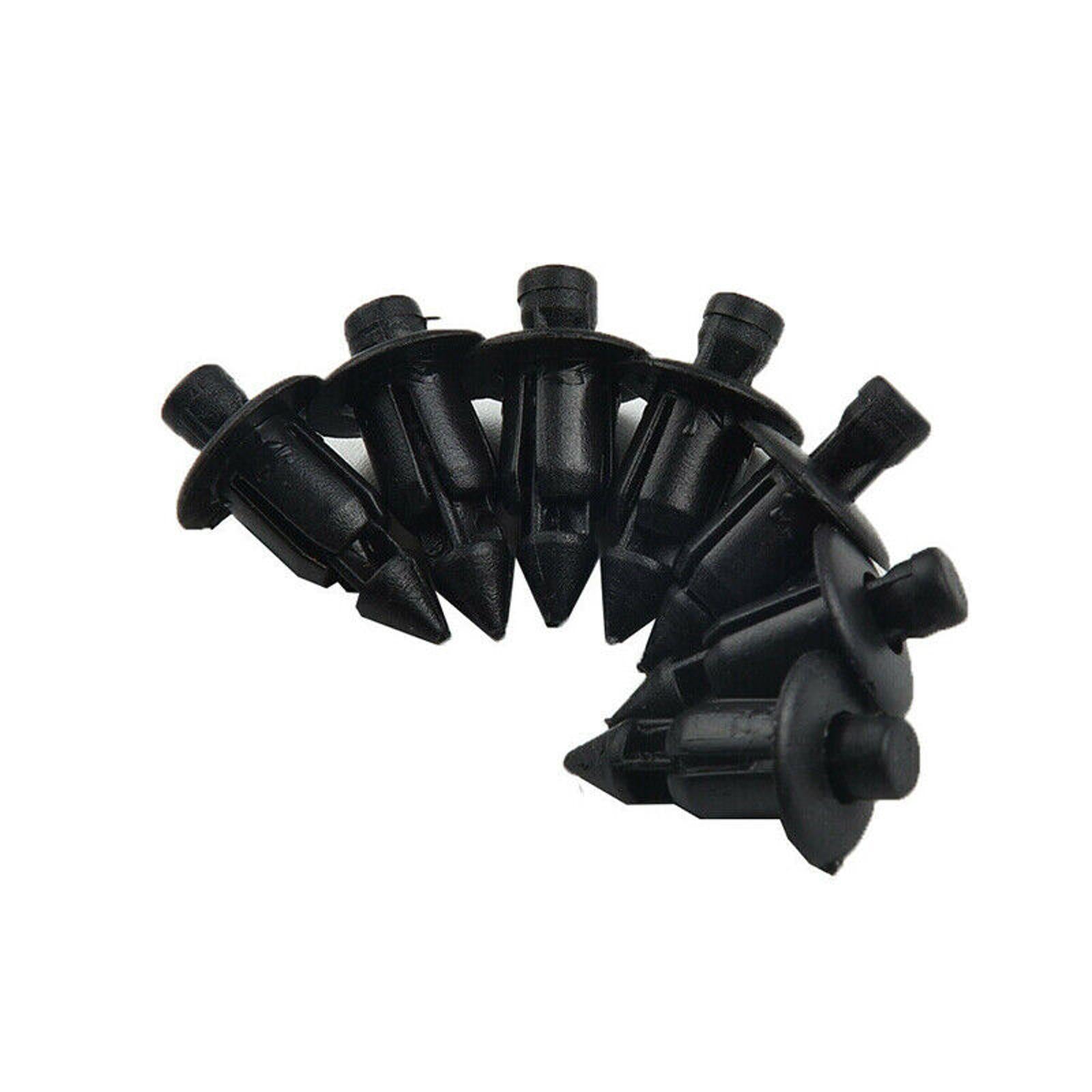 100PCS Car 6mm Hole Plastic Rivets Fasteners Auto Fender Bumper Push Pin Clips
