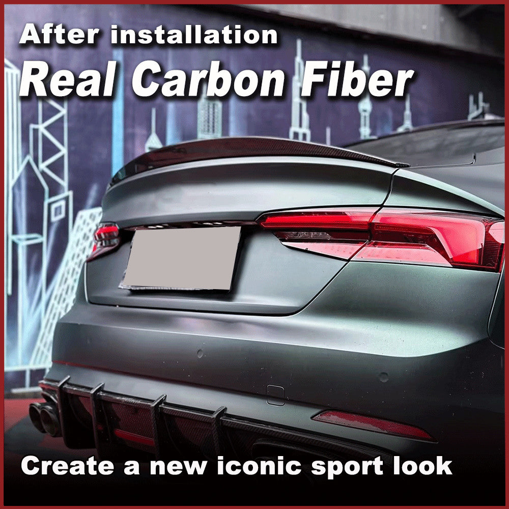 for Audi A5 S Line S5 RS5 Sportback 2018-23 Real Carbon Rear Trunk Spoiler Wing