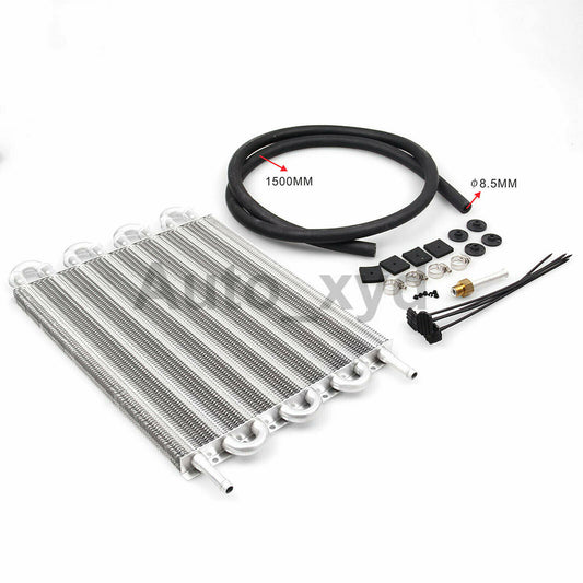 8-line transmission oil cooler kit, aluminum automotive radiator universal replacement part Q